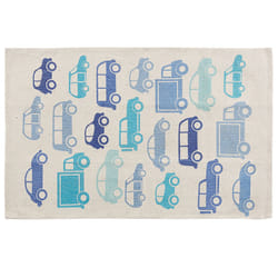 Kids Rug Car Print 60 x 90 cm Blue MADURAJ