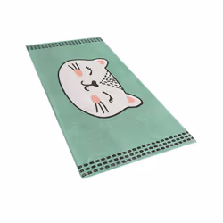 Kids Rug Cat Print 60 x 90 cm Green HOWRAH