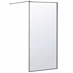 Shower Screen WASPAM II 900 x 1900 mm Black