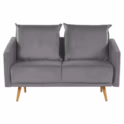 Sofa MAURA Velvet Grey 2 Seater