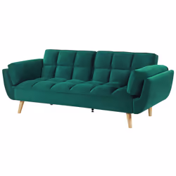 Sofa Bed ASBY Velvet Green 3 Seater