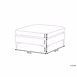 Ottoman EVJA Velvet Grey