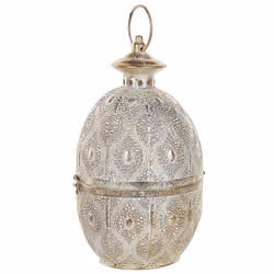 Lantern AMORGOS Metal 34 cm Gold