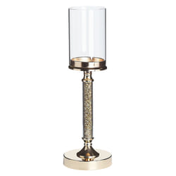Candle Holder ABBEVILLE Glass 41 cm Gold