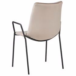 Set of 2 Dining Chairs JEFFERSON Velvet Taupe