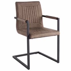 Set of 2 Conference Chairs BRANDOL Faux Leather Brown