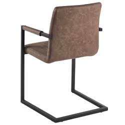 Set of 2 Conference Chairs BRANDOL Faux Leather Brown