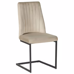 Set of 2 Dining Chairs LAVONIA Velvet Taupe - Additional view 4