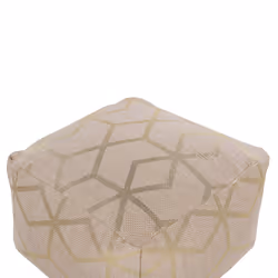 Pouffe MAMALA Beige 67 cm 67 cm 43 cm