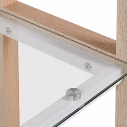 4 Tier Bookcase JENKS 152 cm White