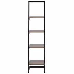 4 Tier Bookcase JOPLIN 143 cm Black