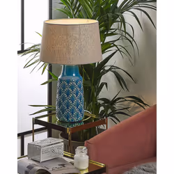 Table Lamp THAYA Ceramic Blue