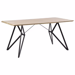 Dining Table BUSCOT Light Brown 160 cm 90 cm