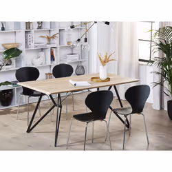 Dining Table BUSCOT Light Brown 160 cm 90 cm