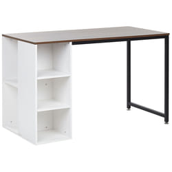 Home Office Desk DESE Brown/ White 120 cm 60 cm