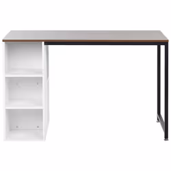Home Office Desk DESE Brown/ White 120 cm 60 cm