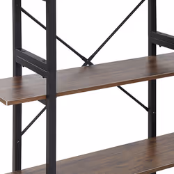 4 Tier Bookcase DARBY 140 cm Dark Brown - Additional view 4