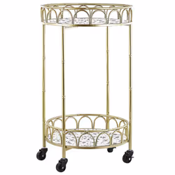 Kitchen Trolley SHAFTER Metal Terrazzo