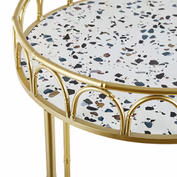 Kitchen Trolley SHAFTER Metal Terrazzo