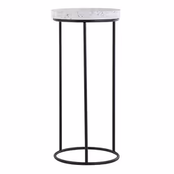 Set of 3 Side Tables TEXON Black