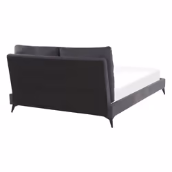 Bed Velvet MELLE 140 x 200 cm (EU Double) Dark Grey - Additional view 4