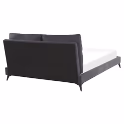 Bed Velvet MELLE 160 x 200 cm (EU King Size) Dark Grey - Additional view 4
