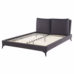 Bed Velvet MELLE 160 x 200 cm (EU King Size) Dark Grey - Additional view 5