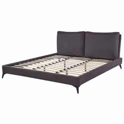 Bed Velvet MELLE 180 x 200 cm (EU Super King) Dark Grey - Additional view 5
