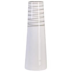 Decorative Vase TARRAGONA Ceramic 57 cm White