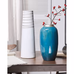 Decorative Vase TARRAGONA Ceramic 57 cm White