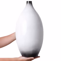 Decorative Vase BAEZA Ceramic 46 cm White