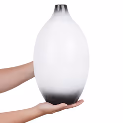 Decorative Vase BAEZA Ceramic 36 cm White