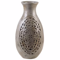 Decorative Vase MEGARA Ceramic 51 cm Grey