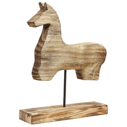 Figurine Horse COLIMA Wood Light Brown