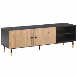 TV Stand ABILEN Brown/ Black