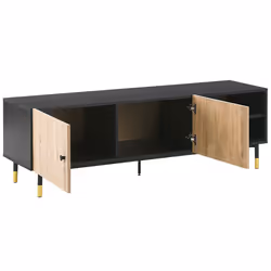 TV Stand ABILEN Brown/ Black