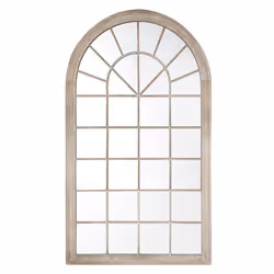 Wall Mirror TREVOL 77 cm 130 cm Metal Beige