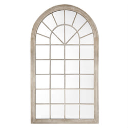 Wall Mirror TREVOL 77 cm 130 cm Metal Beige