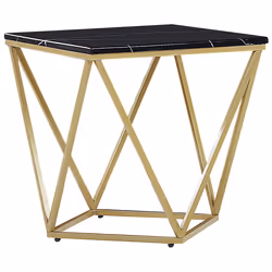 Side Table MALIBU Black/ Gold