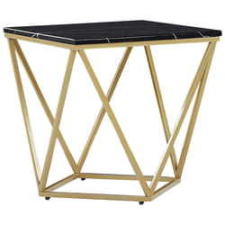 Side Table MALIBU Black/ Gold