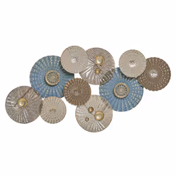 Wall Decor HASSIUM Metal 48 cm Blue