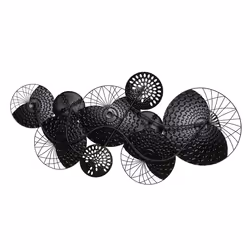 Wall Decor CESIUM Metal 58 cm Silver