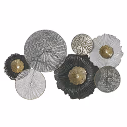 Wall Decor ZIRCONIUM Metal 38 cm Black