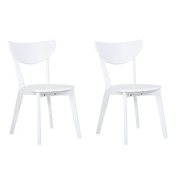 Set of 2 Dining Chairs ROXBY White