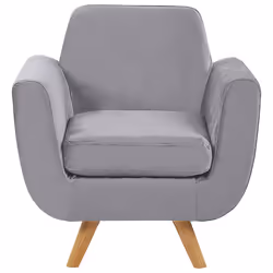 Armchair Cover BERNES Velvet Grey
