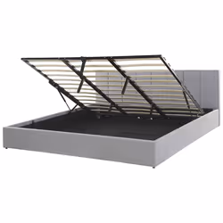 Ottoman Bed Fabric DREUX 180 x 200 cm (EU Super King) Light Grey