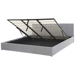 Ottoman Bed Fabric DREUX 180 x 200 cm (EU Super King) Light Grey