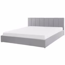 Ottoman Bed Fabric DREUX 180 x 200 cm (EU Super King) Light Grey