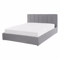 Ottoman Bed Fabric DREUX 140 x 200 cm (EU Double) Light Grey
