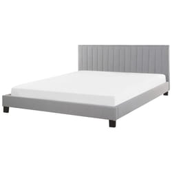 Bed Fabric POITIERS 180 x 200 cm (EU Super King) Light Grey